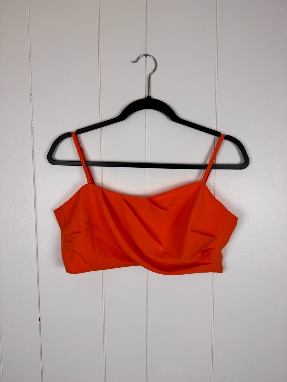 House of Harlow Orange Draped Satin Crop Cami Top Women’s Medium